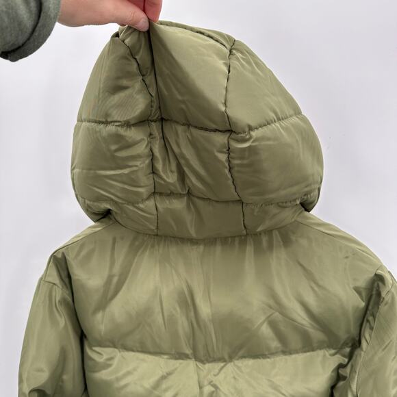 JAKKE NWT Evereve Poppy Recyled Puffer Coat Jacket in Olive Green // XS - Picture 14 of 16